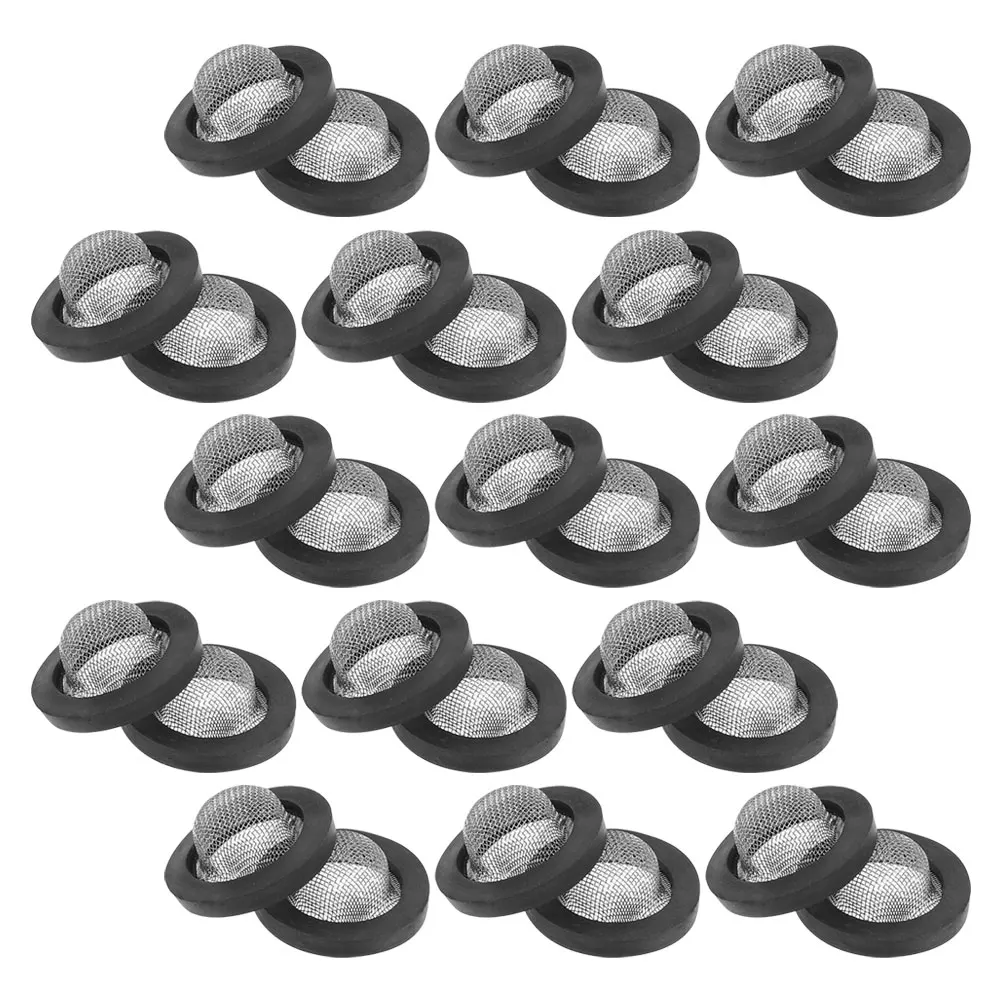 

50pcs Bellow Washer Thickened Rubber Gasket ORing Seal Hose Filter Garden Accessories Wire Mesh Strainer Shower Connector Water