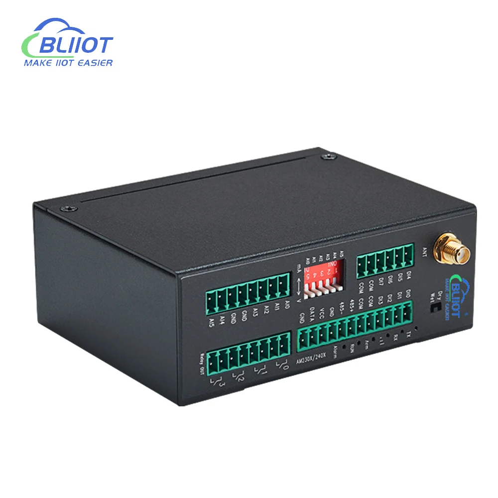 BLIIOT 4G Modbus RTU Data Acquisition Alarm Temperature rise alarm Noise Light Wind Speed Temperature and Humidity S27