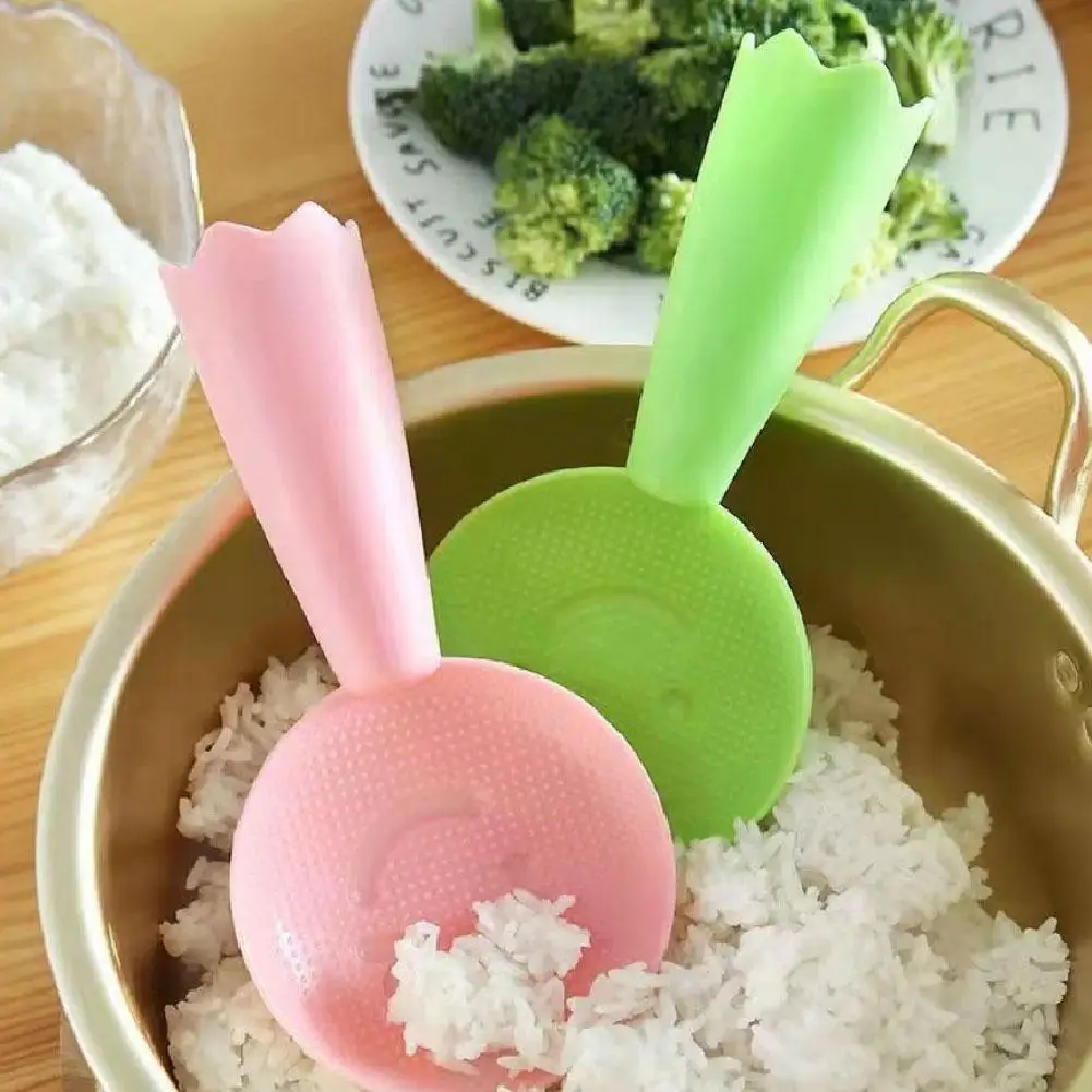 

Rice Spoon Creative Cute Smiling Face Rice Spoon Rice Cooking Scoop Spatula Rice Spoon Paddle Plastic Non Stick Kitchen Tools