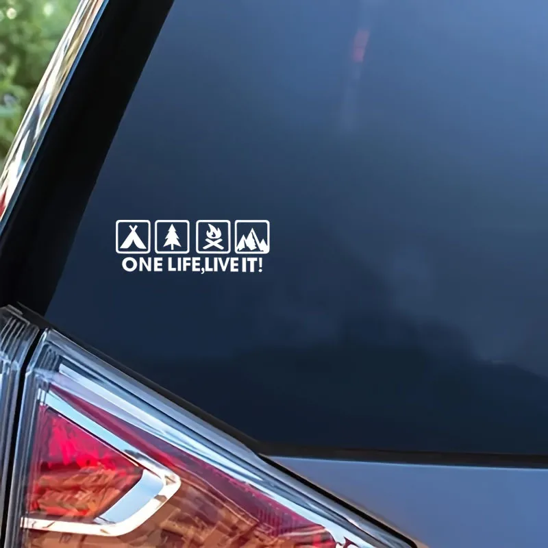 1 шт. Модный «Один жизнь, живая это!» Наклейка, подходит для журналов, блоков питания, пеналов, дверных знаков и брелков