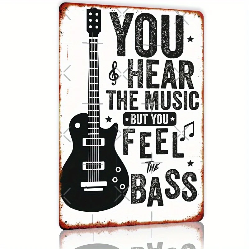 Vintage Metal Tin Sign for Music Lovers - 