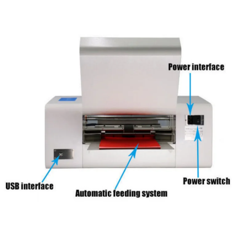 Venda Quente Máquina automática de estampagem a quente de fita de cetim digital amd360a, folha de papel dourada uv, máquina de estampagem a quente
