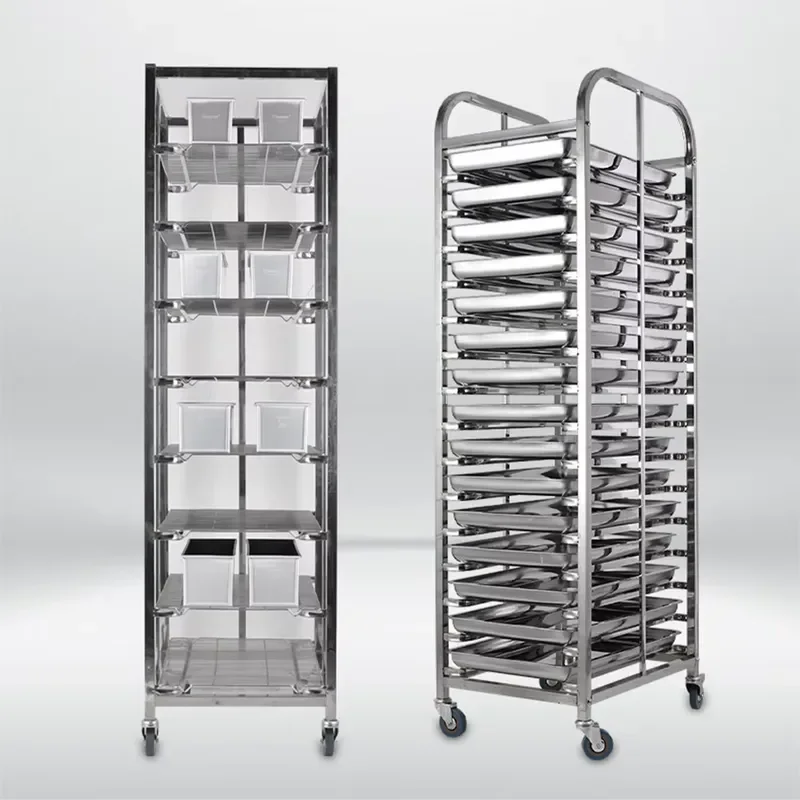 Stainless Steel Perforated Bread Rack for French Loaves Commercial Bakery Cooling Storage and Display Shelf Durable Kitchen