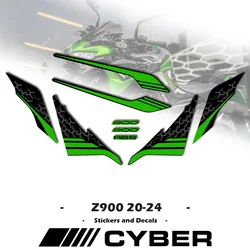New Gloss Version Fairing Shell Sticker Decal Custom Choice Color Z900 For Kawasaki Z900 Ninja 2020 2021 2022 2023 2024