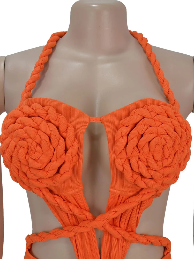 Bonnie Forest-Vestido largo ajustado fruncido para mujer, precioso Vestido elegante de verano con cuello Halter y abertura larga, vestidos de fiesta, Vestido de playa