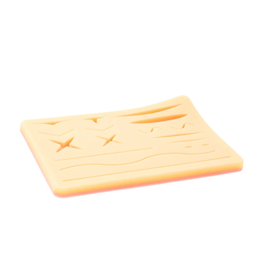 Realistic Tattoo Practice Suture Pad Three-Layer Silicone Skin With Wounds For Medical Training Accessories