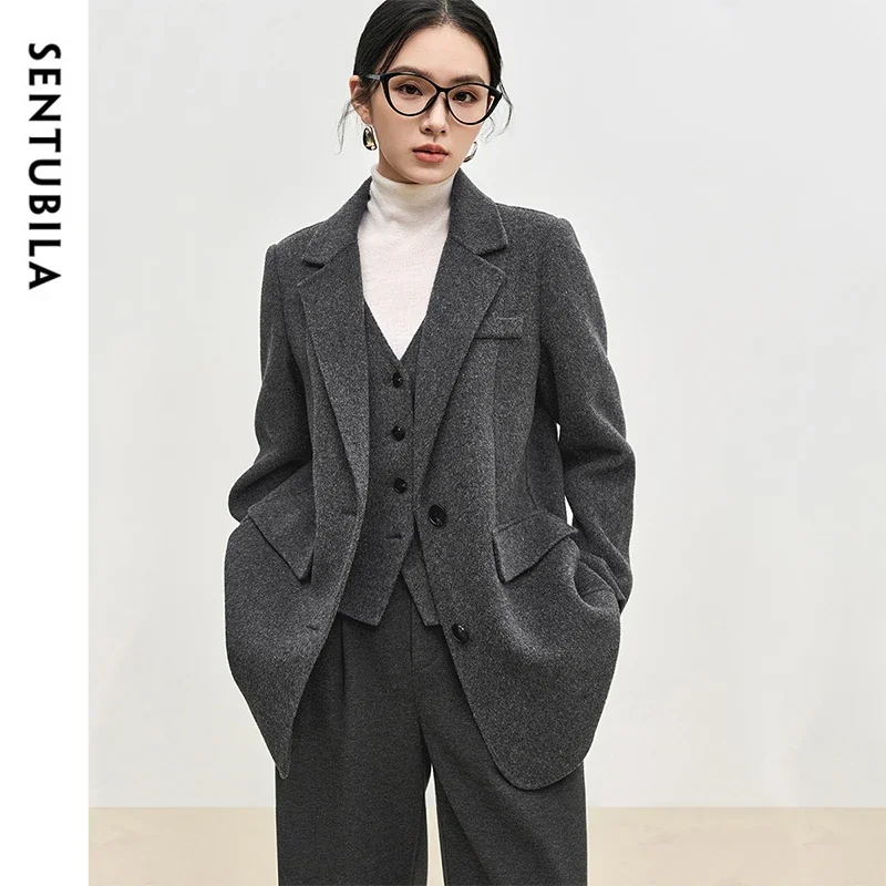 Рисунок 4 - SENTUBILA 100% шерстяное серое пальто для женщин