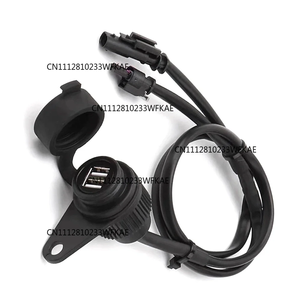 A73Q-Motorcycle USB Double Socket For BMW R1200GS R1250GS F700GS F750GS F800GS F850GS ADV Accessories With Lossless Line
