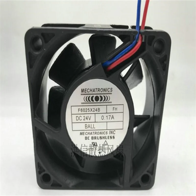 F6025X24B FH DC24V 0.170A 6cm 6025 two-wire inverter fan