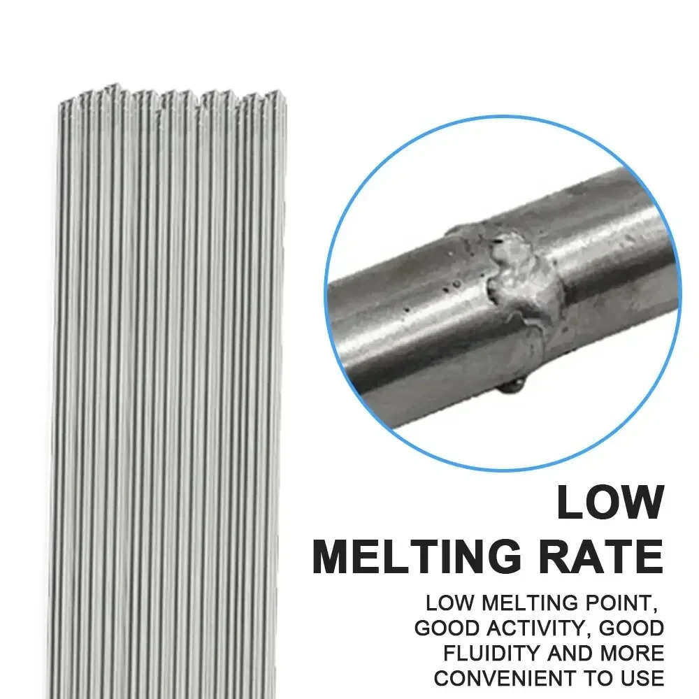 10/20PCS Low-Temp Aluminum Welding Rods - 1.6/2.0mm 33cm Universal Silver Cored Wire (No Solder Powder Needed)