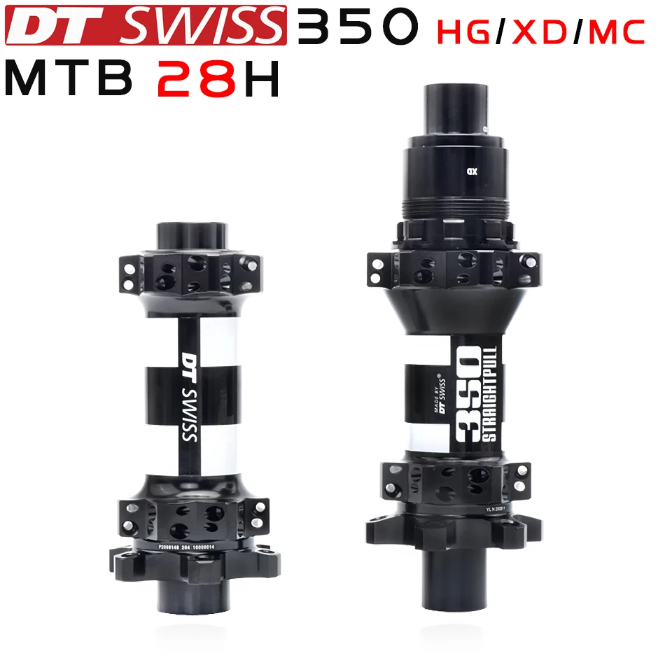 Hubs DT Swiss Mountain Bike, freio a disco 350, cotovelo de tração reta, impulsionar 28H MTB QR TURU SRAM XX1 12S, 141 148 142 1