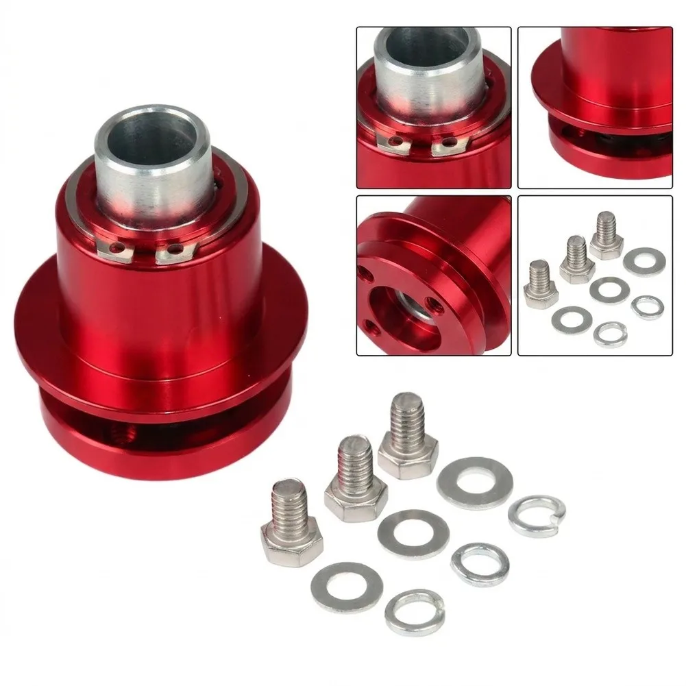 for Quick Release Hub Adapter Aluminum Body 3-Bolt Mounting Pattern for Custom Steering Wheel Installations and Racing
