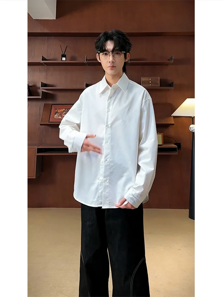 

Neapolitan Men's Fce Lined irt Long Sve Busin Casual Inner Wear Winter Thiened Stand Fit Button up Pure Color