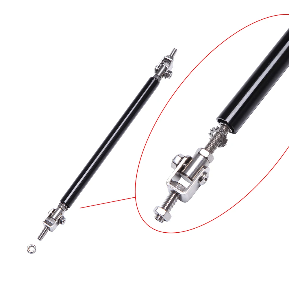 Adjustable 15cm Car Racing Front Bumper Lip Spoiler Support Tie Bar Strut Rod Universal For Mazda 2 3 5 6 CX-3 CX-4 CX-5