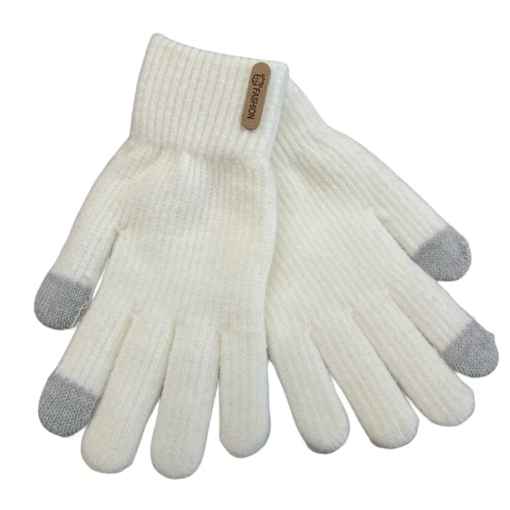 قفازات محبوكة عصرية مقاومة للبرودة، قفازات كاجوال مقاومة للرياح تعمل باللمس تحافظ على الدفء في الشتاء #4