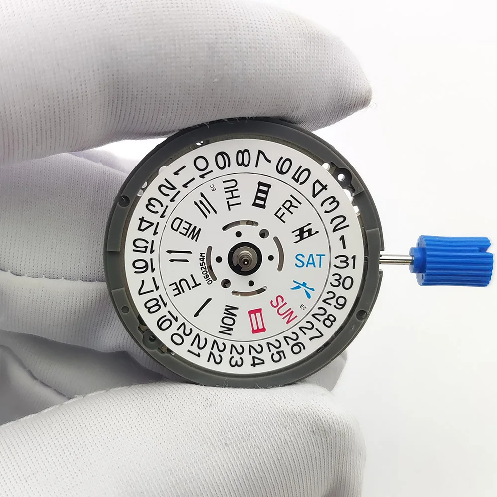 تقويم أبيض جديد NH36 24 جواهر تاج الحركة الأوتوماتيكية عند 3.0 و3.8 الساعة NH36 مجموعة جذع أجزاء الساعة