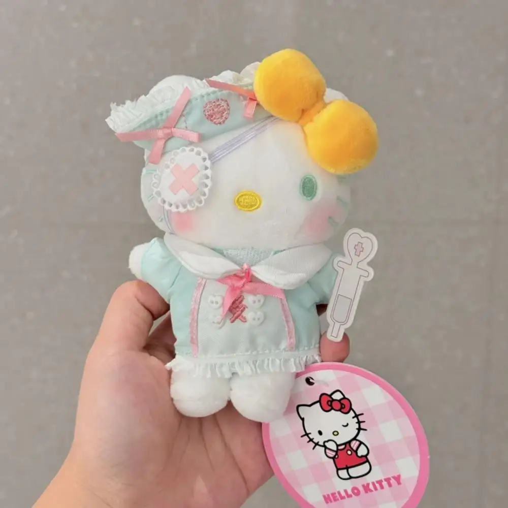 10CM Kawaii Sanrio Anime Hobby Hello Kitty Cartoon Pluszowa Lalka Brelok Torba Wisząca Dekoracja Prezent Urodzinowy