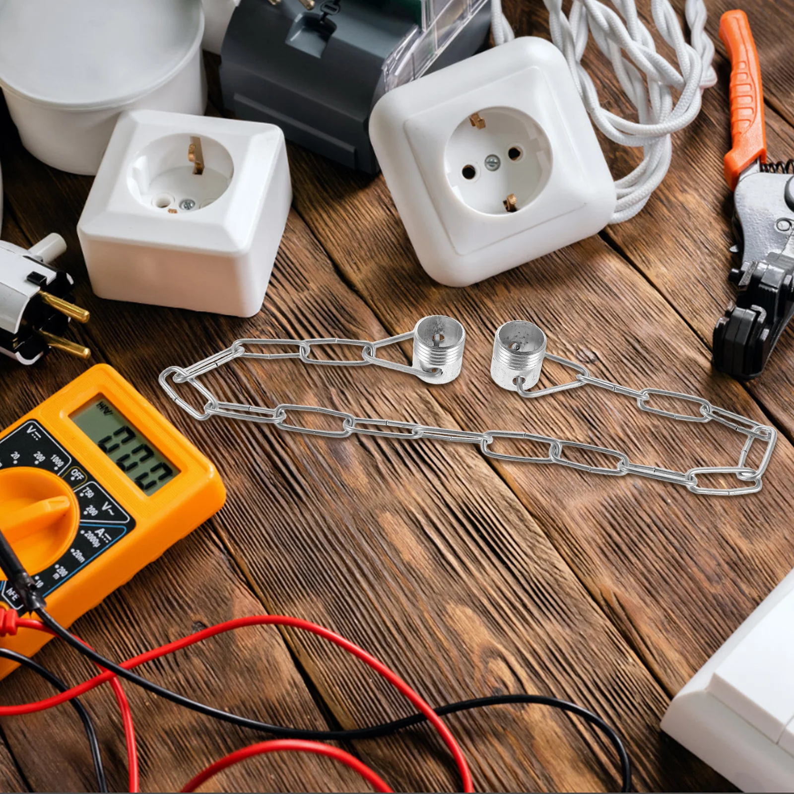 

4 шт., осветительный светильник, цепочка в стиле ретро, эмалированная отделка, подвесной светильник, цепочка для подвесных светильников, декор для кухни, спальни в фермерском доме