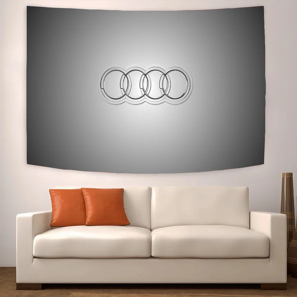 A-audi Logo Garden Flag to Hang Outdoor Decor Decorative Flags for Rooms Garage Decoration Flags and Banners Home Decorations