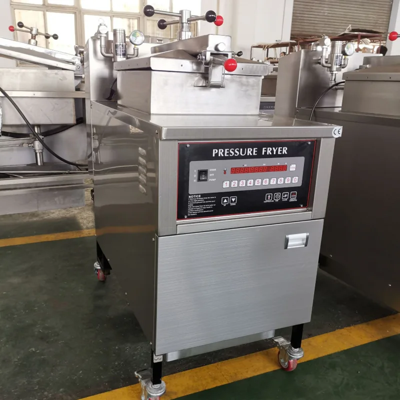 380v Vertical Pressure Fryer 24L High Voltage Gas Commercial Stainless Steel Electric Heating  Fried Chicken Equipment