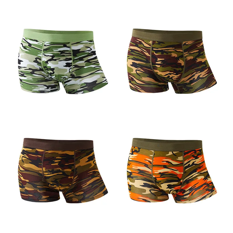 

Man Camouflage Printed Boxer Shorts Male Panties Breathable Comfortable Letter Underwear for Men Cheap Boxer Shorts Underwear1PC