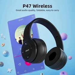 P47 Wireless bluetooth headphone With Mic Noise Cancelling Headsets Stereo Sound Earphones Sports Gaming Headphones Supports PC