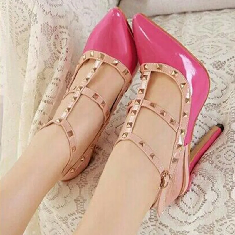 

Fashionable women's high heels Exposed heel Pointed toe pumps Summer women's shoes Large shoes Casual shoes high-heeled shoes