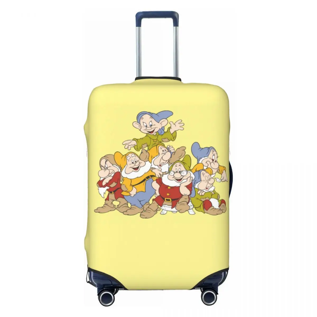 

Custom Snow White And Anime The Seven Dwarfs Travel Luggage Cover Washable Cute Cartoon Suitcase Cover Protector Fit 18-32 Inch