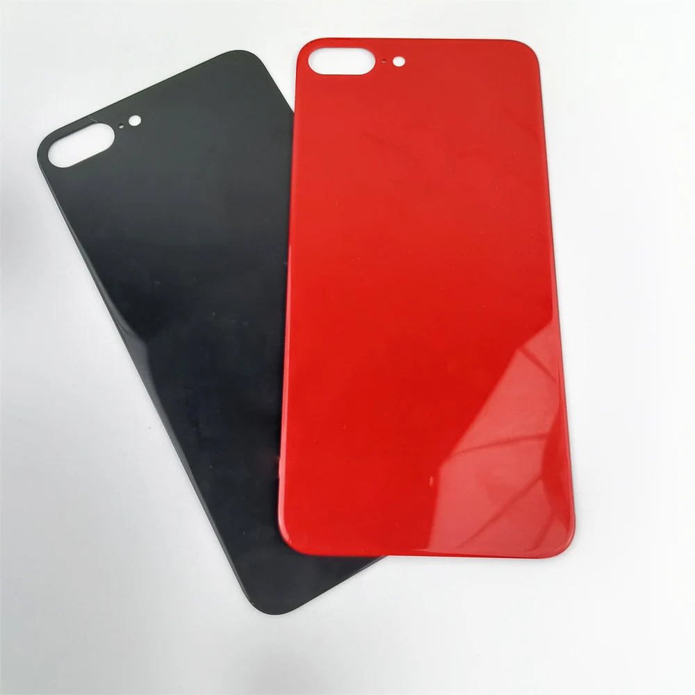 A+ Back Glass Battery Cover For Apple Iphone 8/8Plus Rear Door Housing Case Repair Replacement Parts Big Hole Back Glass 8 Plus