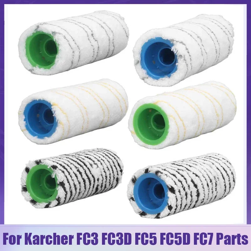 

For Karcher FC3 FC3D FC5 FC5D FC7 Handheld Vacuum Cleaner Microfiber Washable Wet Dry Brush Roller Main Brush Parts Accessories