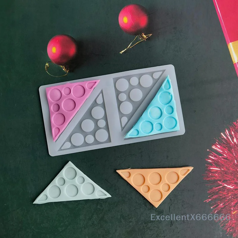 

Hollow Triangle Silicone Mold Chocolate Sugar Flipping Process Cake Decoration Tool DIY Dessert Decoration