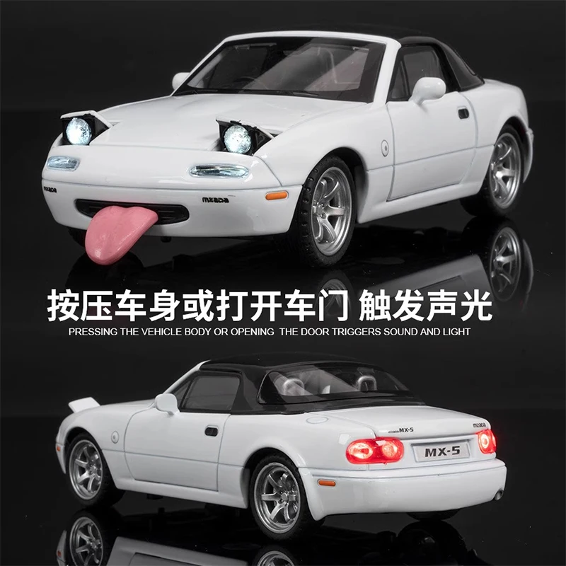 Open Cars 1:32 Alloy Diecast  Simulation Exquisite Model Toys Cute Appearance Sound Light Boy girl toys birthday Gifts