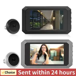 Video Digital Door Viewer Digital Magic Eye Electronic Viewfinder Night Vision Photo Recording 1400mAh Build-in Lithium Battery