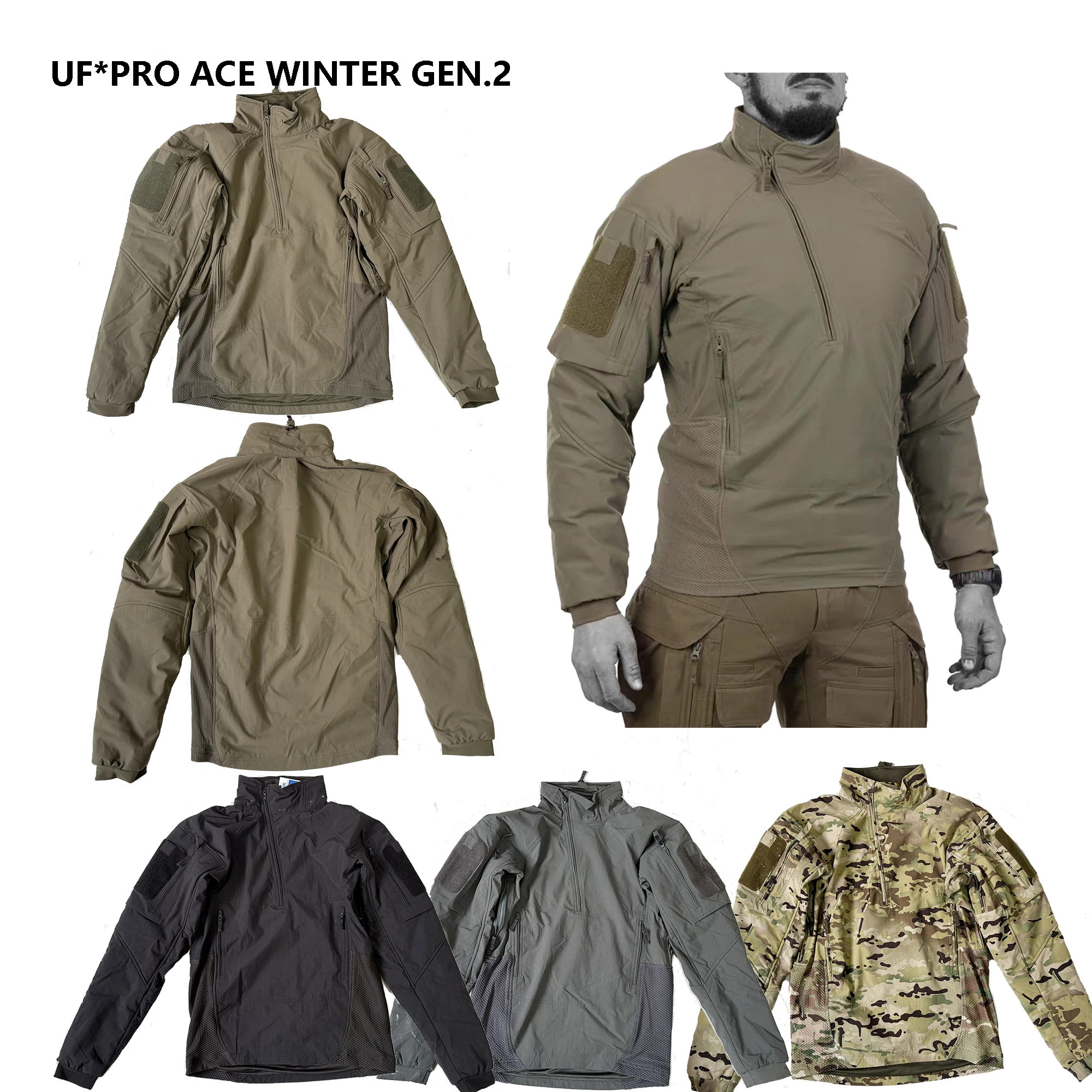 Outdoor Hunting Tactics Soft Shell Jacket ACE WINTER GEN.2 Second Generation Winter Combat Top Jacket for Men
