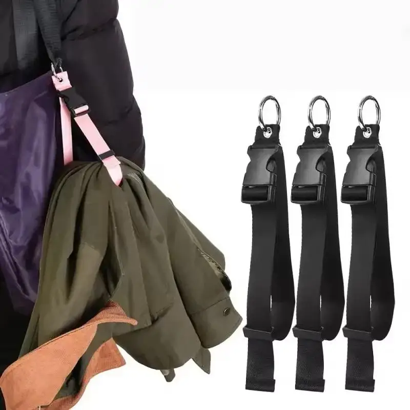 1/2Pcs Travel Luggage Fixed Strap Backpack External Strap Portable Strap With Release Buckle Luggage Strap Belt Jacket Holder