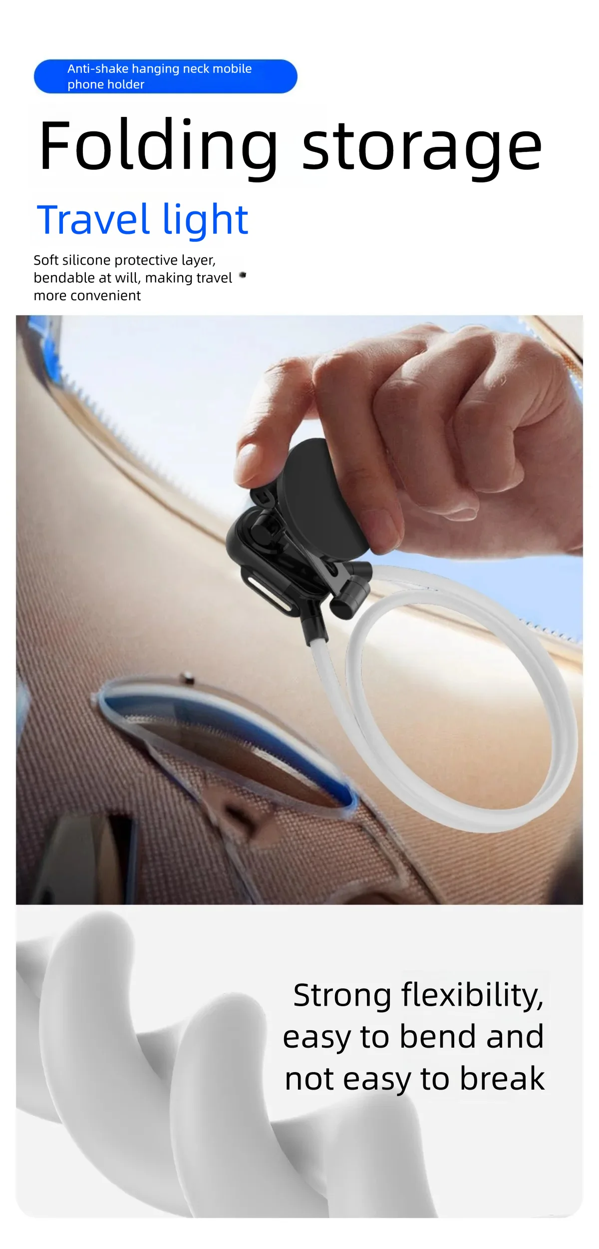 خلية الرقبة المغناطيسية دعم الهواء Magsafe الرقبة حامل الهاتف حامل هاتف Macsafe صنع الفيديو اطلاق النار مهد آيفون 17 16 15