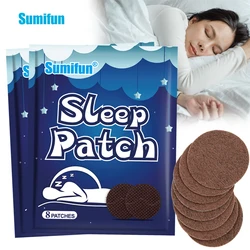 Sumifun Sleep Patch Insônia Adesivo, Artefato hipnótico, Adulto sono calmante descompressão, Melhorar a saúde do sono gesso, 8pcs