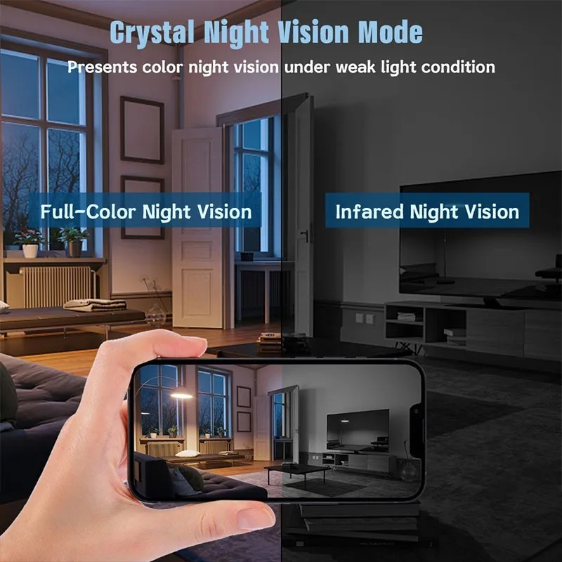 200W 5G Wifi iP Camera Night Vision Full Color Ai Human Tracking CCTV Video Indoor wireless Security Monitor Surveillance Camera