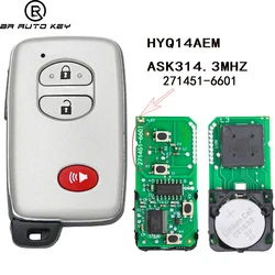 Clé télécommande intelligente à 3 boutons, pour Toyota Land Cruiser LC200 2009-2015 P/N:89904-60771 FCC:HYQ14AEM ASK 314.3Mhz