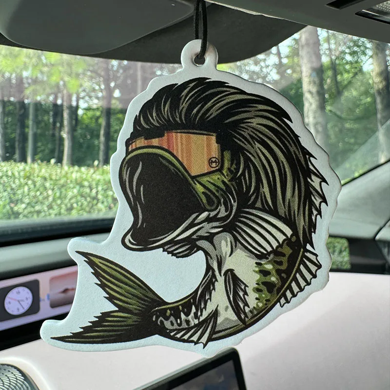 Ass Mullet Bahamian Sea Breeze Scent (Romantic Flavor) Car Air Freshener |   Rearview Mirror Hanger & Dual-Purpose Air Vent Clip |   Natural Material Aromatherapy Tablets |   Long-Lasting Fragrance for 90 Days |   Alcohol-Free |   Not Afraid of Direct Exposure to the Sun |   Designed Specifically for Odor Removal in Cars, Closets, and Bathrooms. |   Cartoon Animation Graphics |   Unisex |   Luxury-Grade Fragrance |