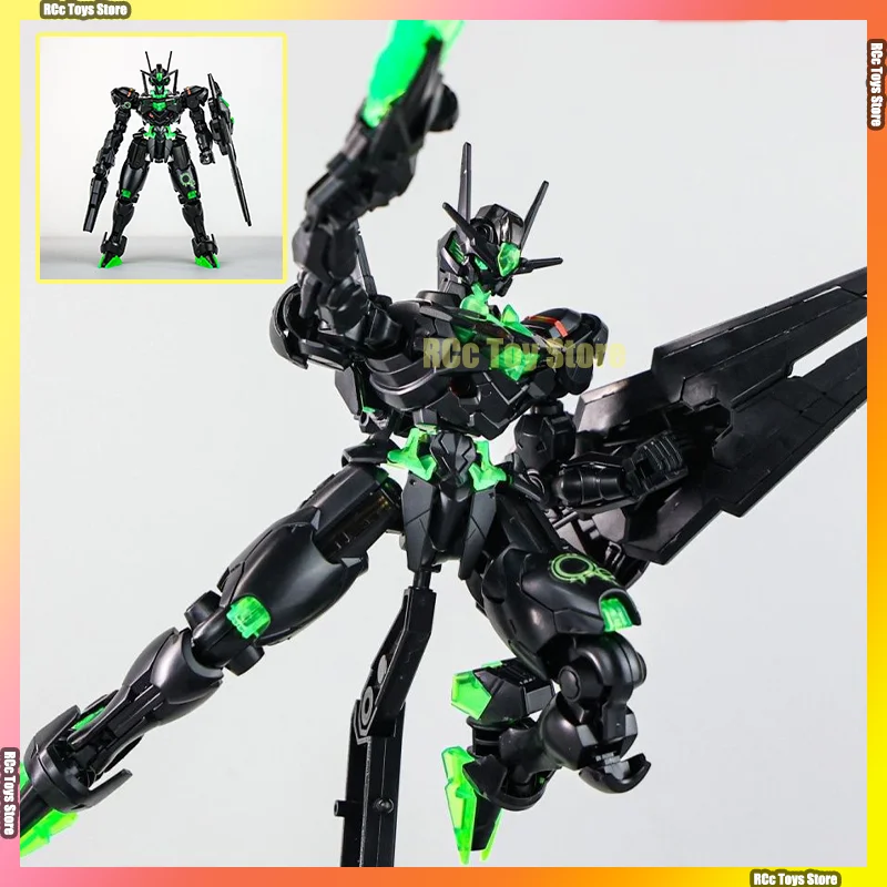 MH modelo HG 1/144 figura de acción aérea Robot Kit de modelo de ensamblaje Color verde neón azul juguetes coleccionables de plástico hechos a mano regalo
