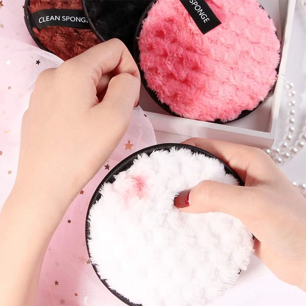 Per usare Soft Plush puff Makeup Cleansing Face Pads microfibra struccante soffio cosmetico strumenti cosmetici Power Puff