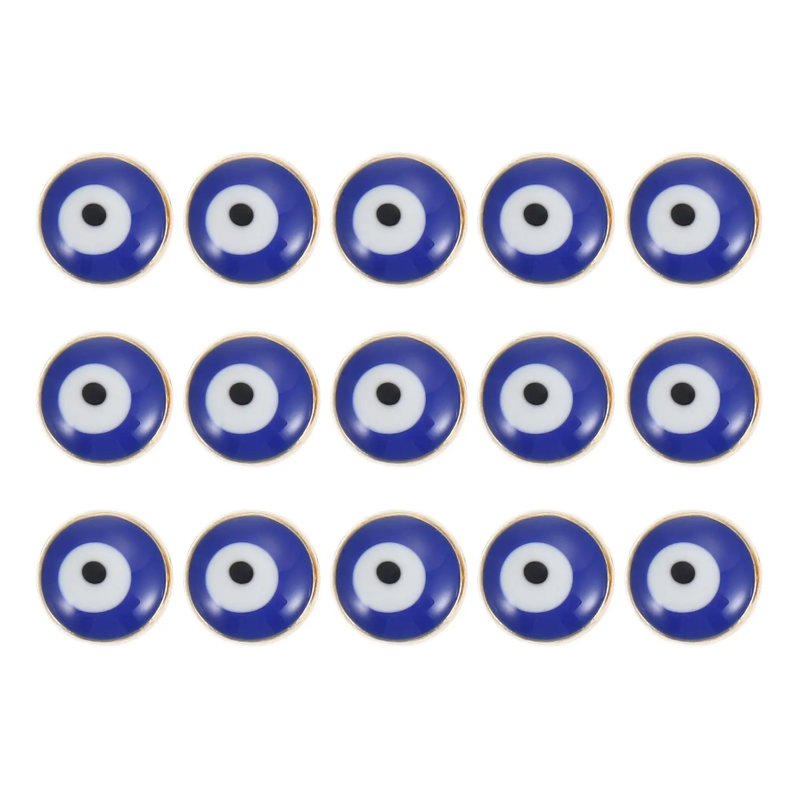 

50pcs 's Eye Pendant Alloy Material Evil Eye Decor for DIY Jewelry Making Necklaces Bracelets Earrings Charms Beads