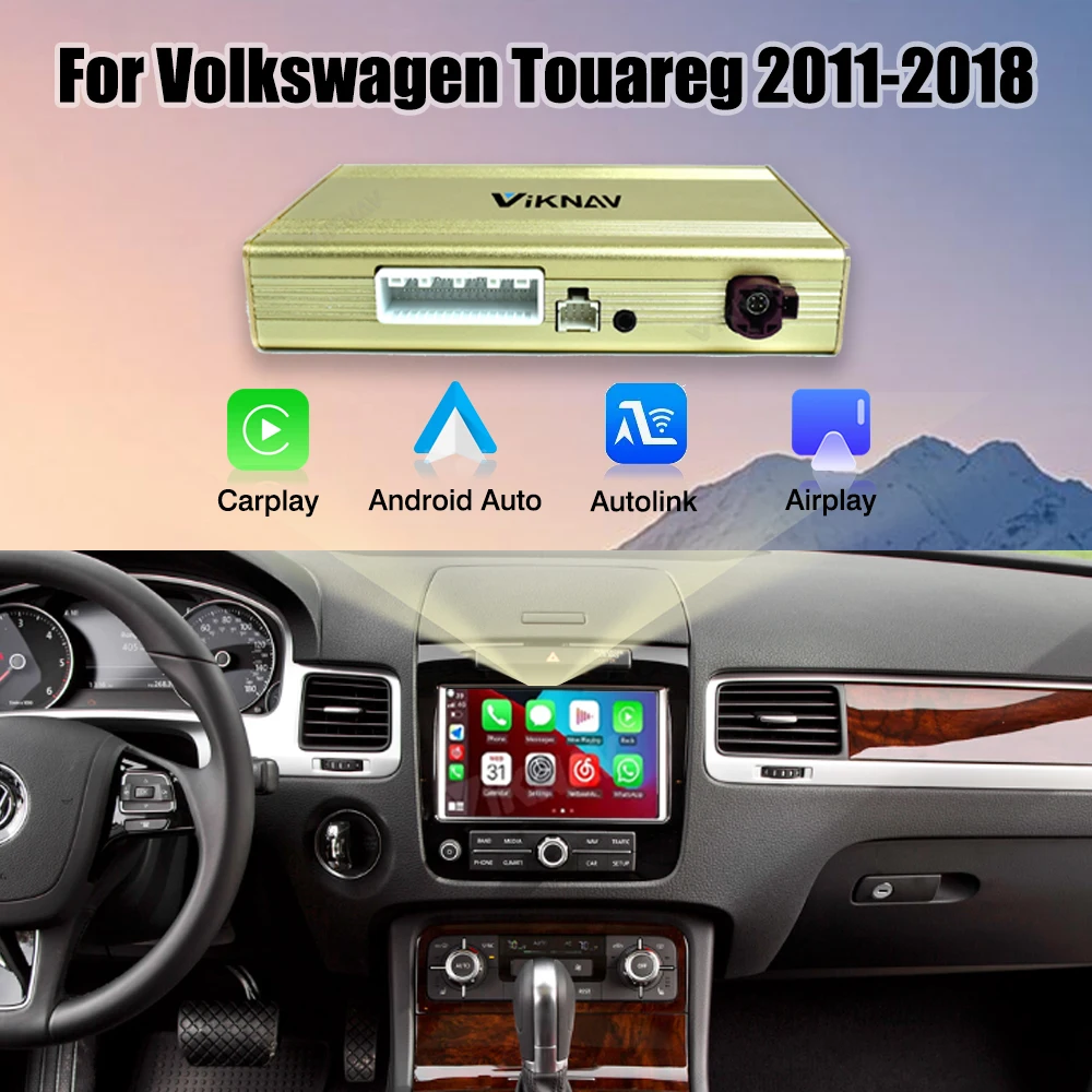 

Car Decoding Box for Volkswagen Touareg 2011-2018 Linux System Upgrade Interface Decoder Box Wireless Apple CarPlay Android Auto