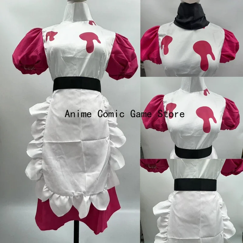 In Stock XS-3XL Niffty Hazbin Cosplay Costume Anime Hotel Cleaning Maid Uniform Halloween Carnival Party Prom Unifrom for Women