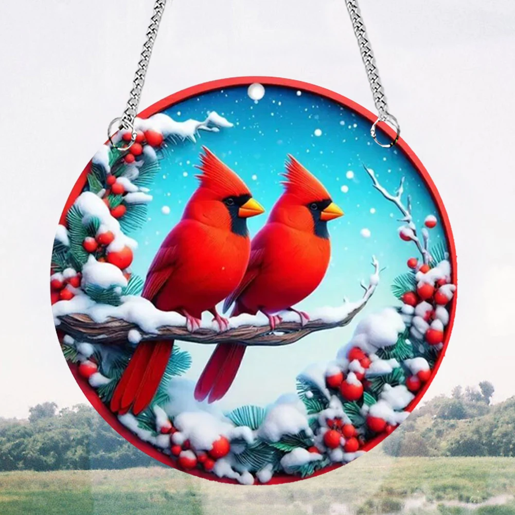 Acrylic Suncatcher Panel Sun Catchers Wall Hanging Decor with Chain Hook Window Panel Hanging Sun Catcher Cute for Window Decor
