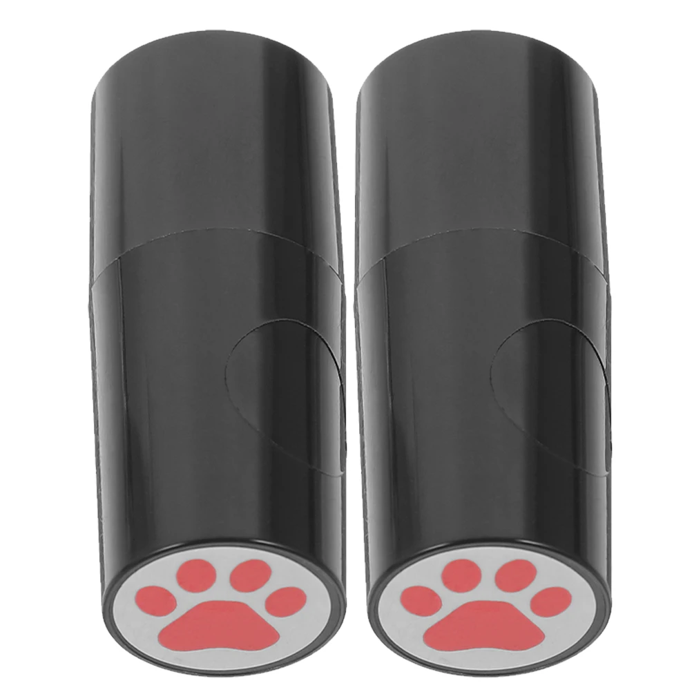 

2Pcs GolfBall Stamper Portable MarkingTool PPMaterial Waterproof Photosensitive TeacherStamp RedBearPaw Design Reusable