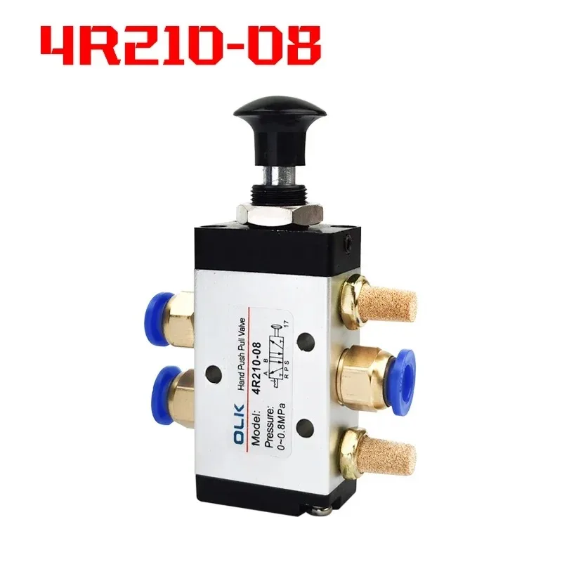 4R210-08 Manual Valve 2 Way 5 Position Push And Pull Pneumatic Switch Of Directional Valve