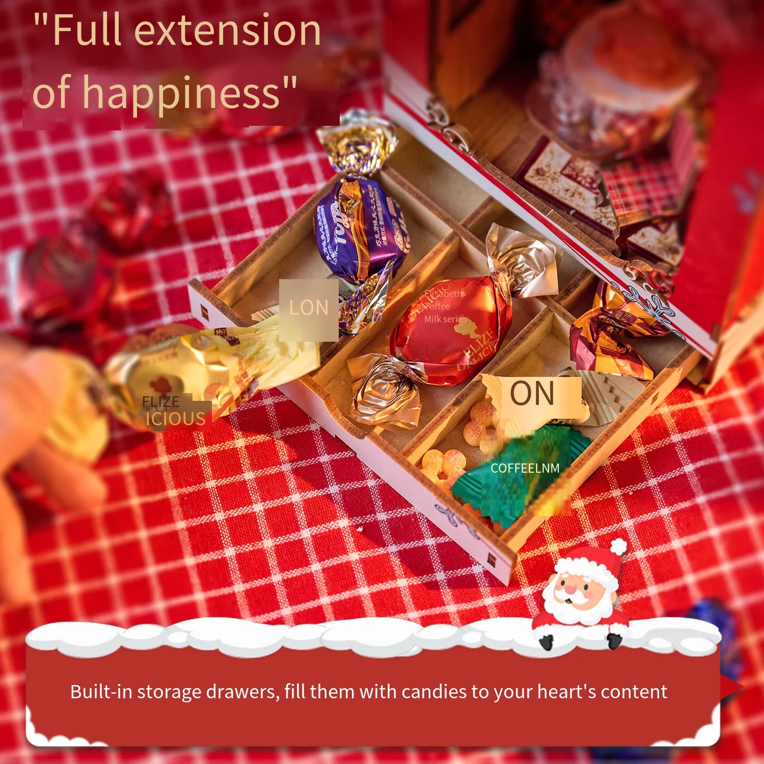 DIY بها بنفسك ليلة الثلج الاحتفال كتاب الزاوية ثلاثية الأبعاد لغز خشبي مصغرة منزل نموذج LED أضواء الجمعية لعبة هدية لعيد الميلاد عيد ميلاد #6