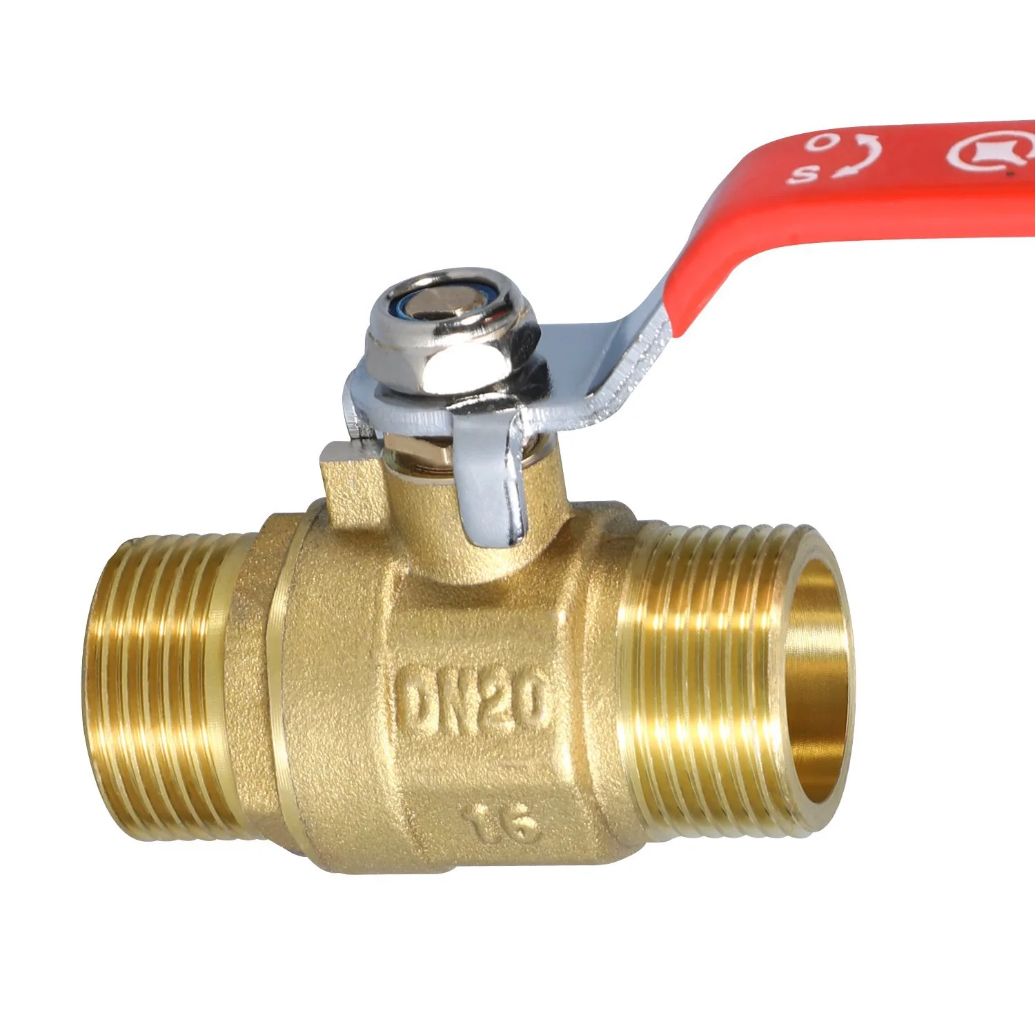 IBC Tank Fitting 1 Inch Reducer Double Male Thread Brass Valve Nipple 1/2